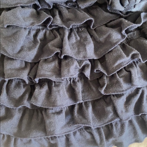 Hollister navy ruffle strapless top - Picture 3 of 4